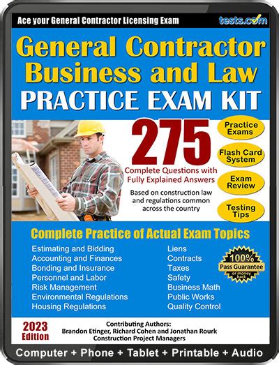 5 out of 5. . Free contractors license practice test